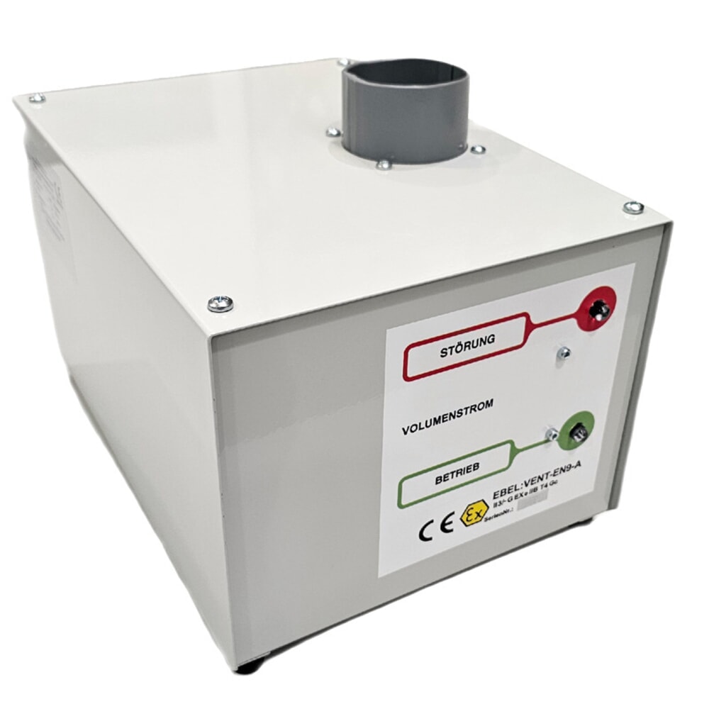 Produktabbildung: Lüfteraufsatz für PRIORIT Akku-Sicherheitsschrank für Lithium-Ionen Batterien PRIOCAB-Li EI90, steckerfertig inkl. Anschlussadapter