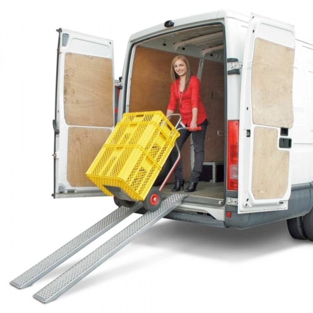 Produktabbildung Nr. 6: Auffahrrampen aus Aluminium, 2er-Set, TK 400 kg/Paar, LxB 2.000 x 200 mm