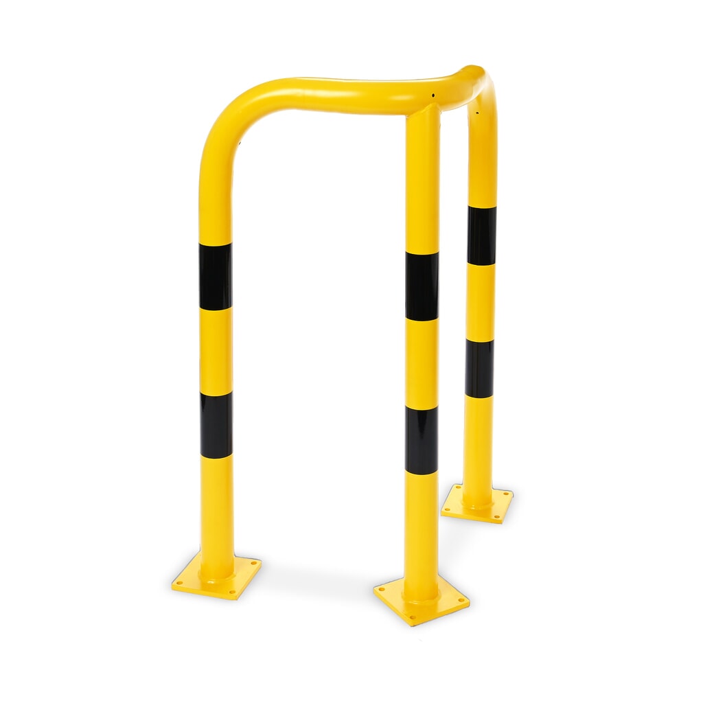 Produktabbildung Nr. 1: Steinbock® Eck-Rammschutzbügel, Innenbereich, HxL 1.200 x 600 mm, Ø 76 mm