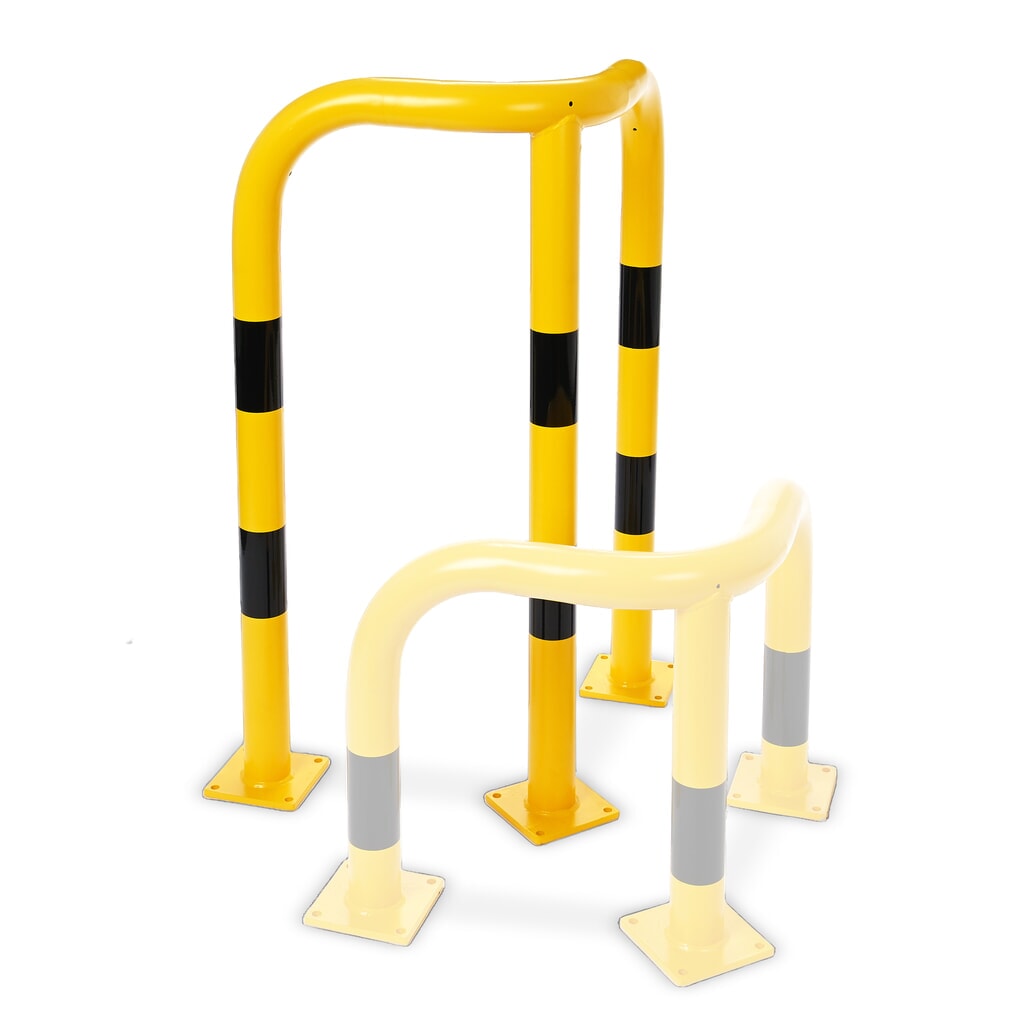 Steinbock® Eck-Rammschutzbügel, Innenbereich, HxL 1.200 x 600 mm, Ø 76 mm Produktabbildung Nr. 6: Steinbock® Eck-Rammschutzbügel, Innenbereich, HxL 1.200 x 600 mm, Ø 76 mm