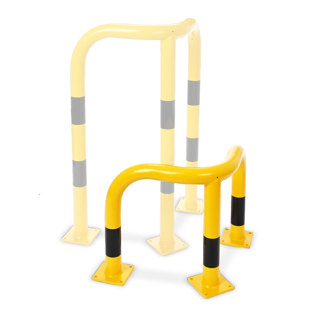 Produktabbildung Nr. 5: Steinbock® Eck-Rammschutzbügel, Innenbereich, HxL 600 x 600 mm, Ø 76 mm