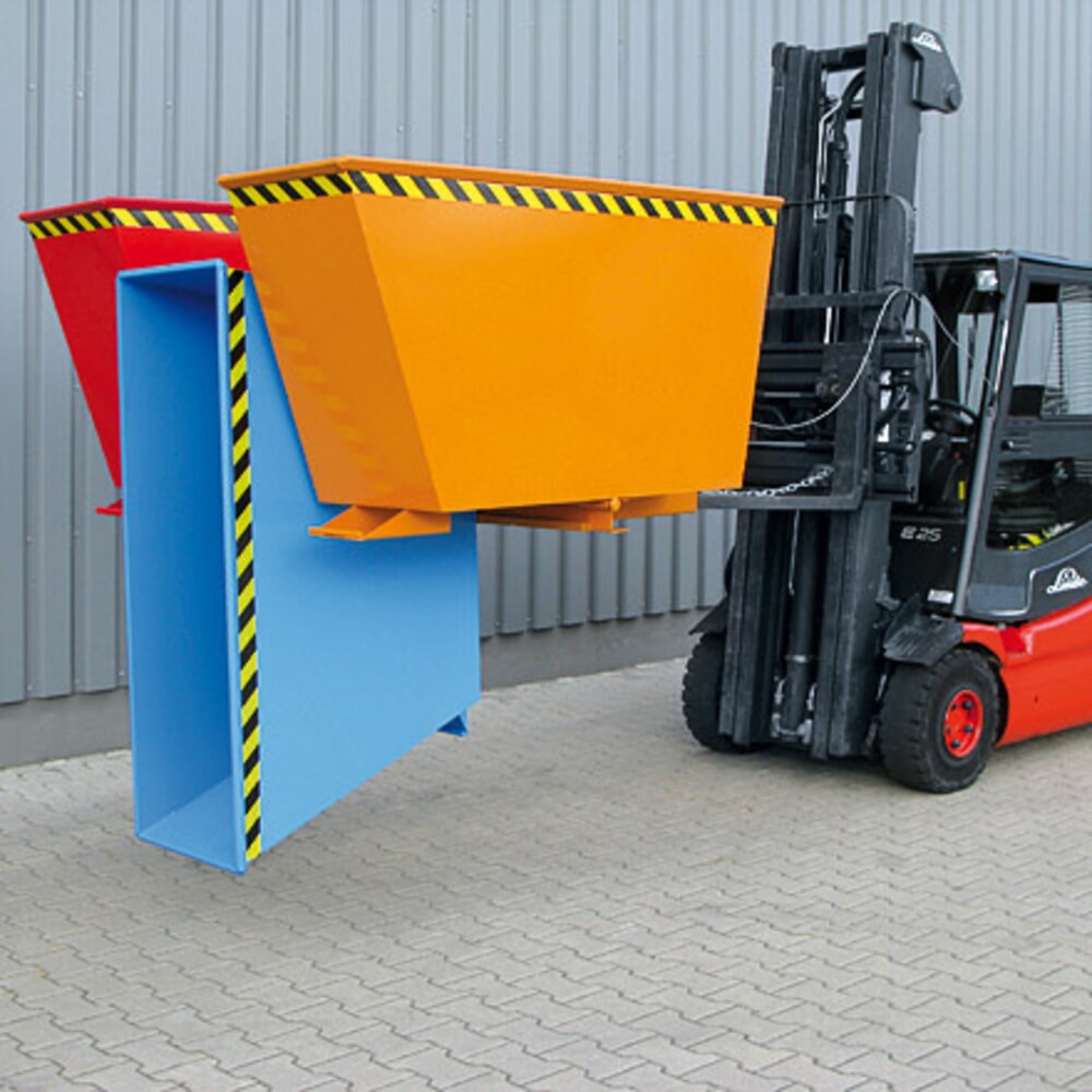 Produktabbildung Nr. 7: Eichinger® Kippbehälter  Sortiersystem 2in1 oder "3in1", 2x900 Liter, reinorange