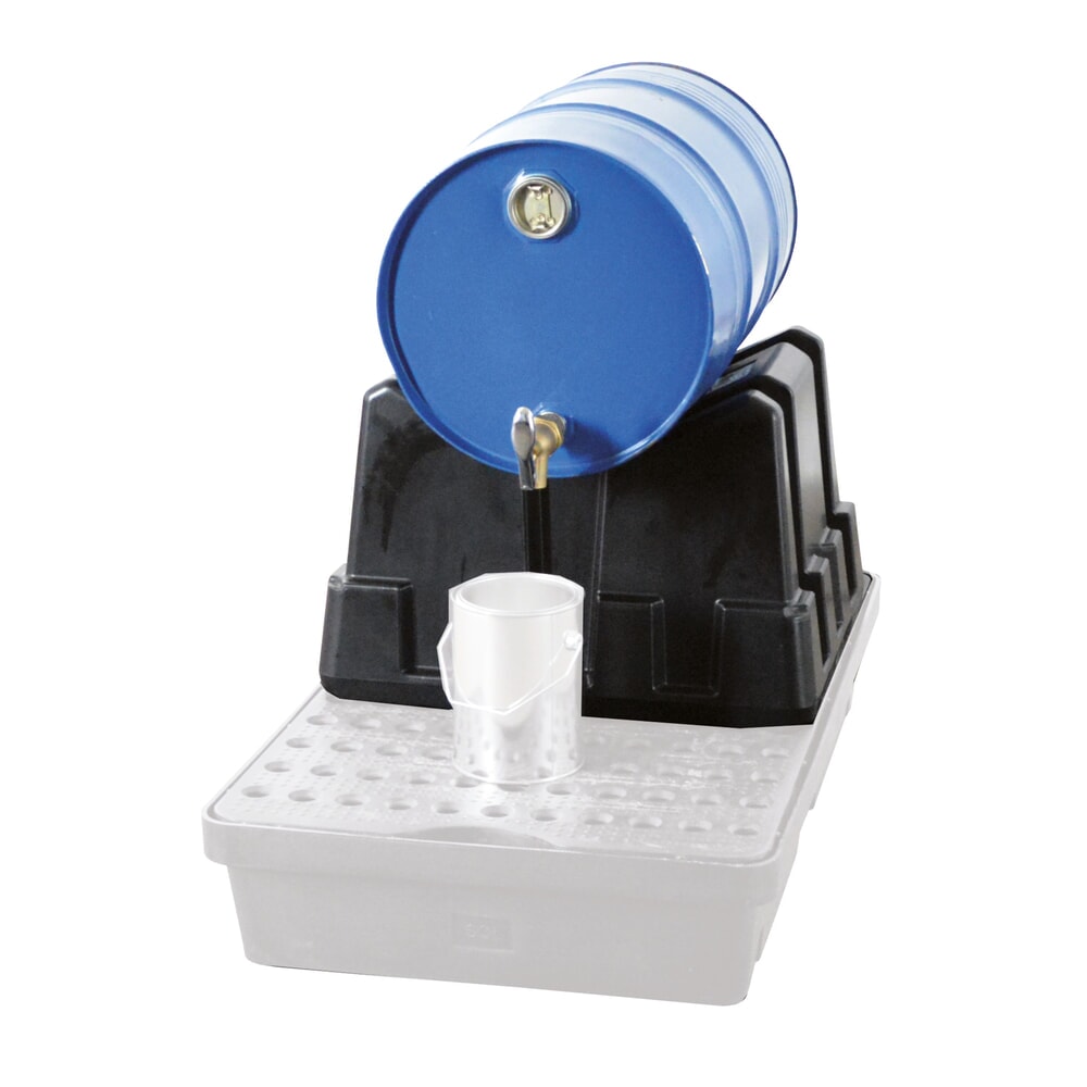 Produktabbildung Nr. 2: LaCont Fassbock-Gefahrstoffregal FB 1 Kombination für 1 Fass liegend