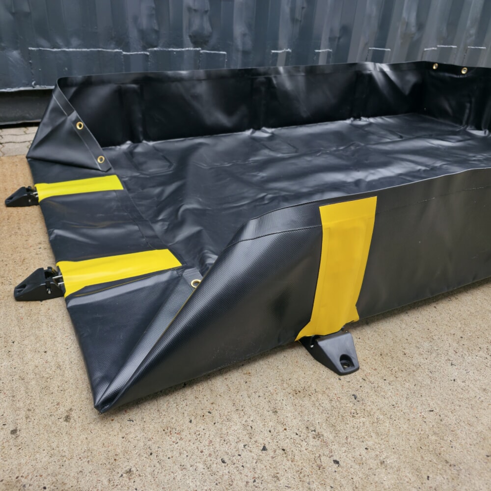 Produktabbildung Nr. 13: Steinbock® Faltbare Auffangwanne Ultra aus PVC, HxBxT 305 x 3.700 x 4.900 mm, Auffangvolumen 5.432 l