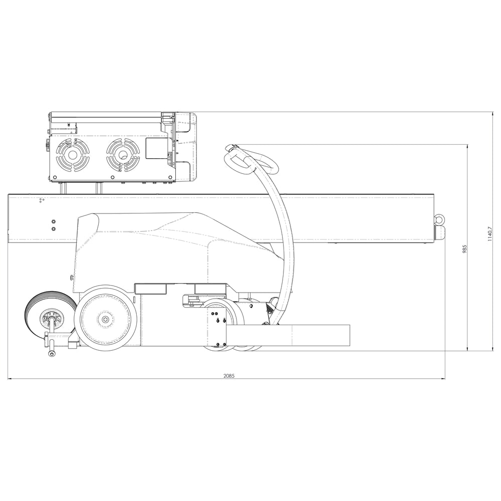 Produktabbildung Nr. 9: Cyklop® Stretchroboter Cyklobot, tabletgesteuerte Konfiguration PS-G, Höhe 2200 mm, Pre-Stretch 150%, fixe Zahnradpaarung, 1x Motor