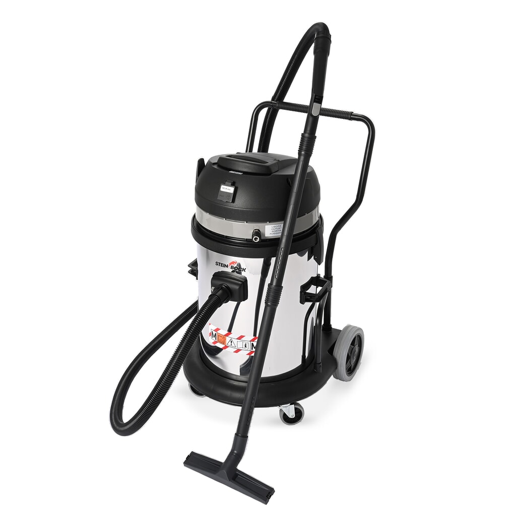 Steinbock® Sicherheitssauger trocken VS 2/62 M TC PN, M-Klasse, max. 2.400 W, 62 l, Edelstahl Produktabbildung: Steinbock® Sicherheitssauger trocken VS 2/62 M TC PN, M-Klasse, max. 2.400 W, 62 l, Edelstahl