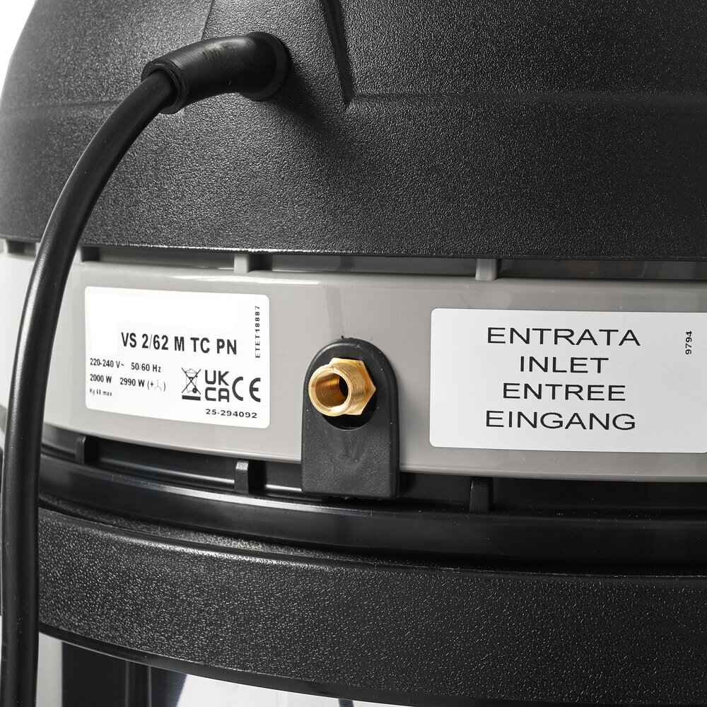 Produktabbildung Nr. 7: Steinbock® Industriesauger trocken VS 2/62 M TC PN, M-Klasse, max. 2.400 W, 62 l, Edelstahl