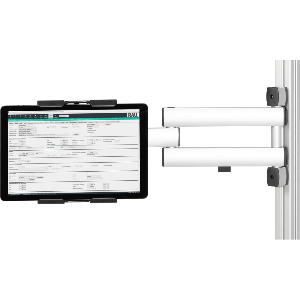 Produktabbildung: Tablethalter für RAU Packtisch, für Flachbildschirmhalter