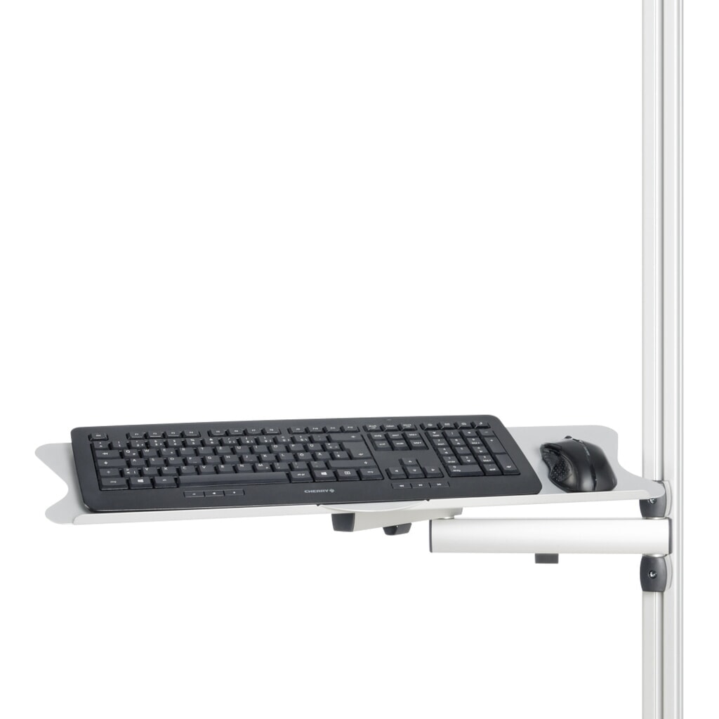 Schwenkarm für RAU Packtisch, für Maus und Tastatur, mit 3 Gelenken, Reichweite 520 mm Produktabbildung: Schwenkarm für RAU Packtisch, für Maus und Tastatur, mit 3 Gelenken, Reichweite 520 mm