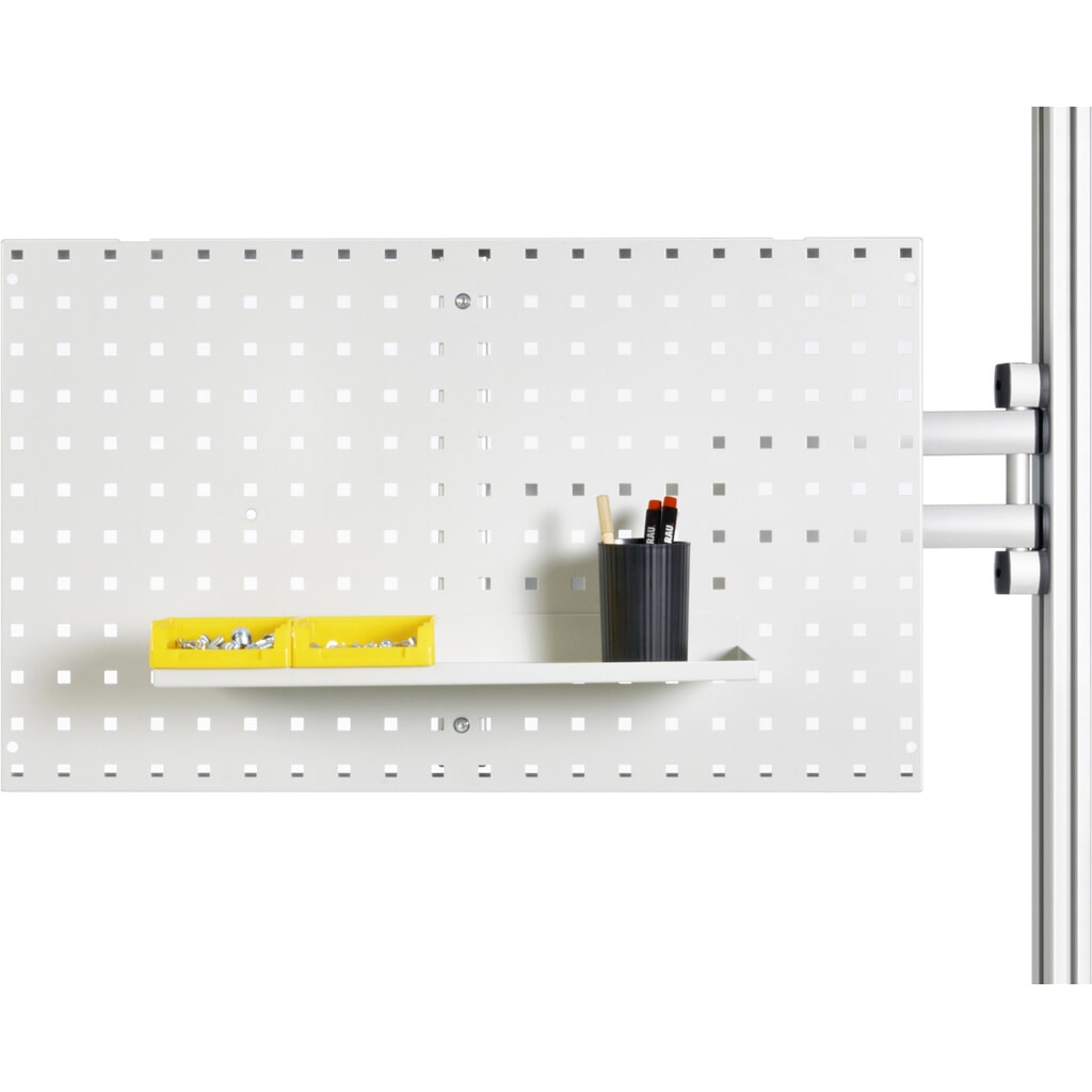 Schwenkarm für RAU Packtisch, mit 3 Gelenken, inklusive Lochplatte, Reichweite 540 mm Produktabbildung: Schwenkarm für RAU Packtisch, mit 3 Gelenken, inklusive Lochplatte, Reichweite 540 mm