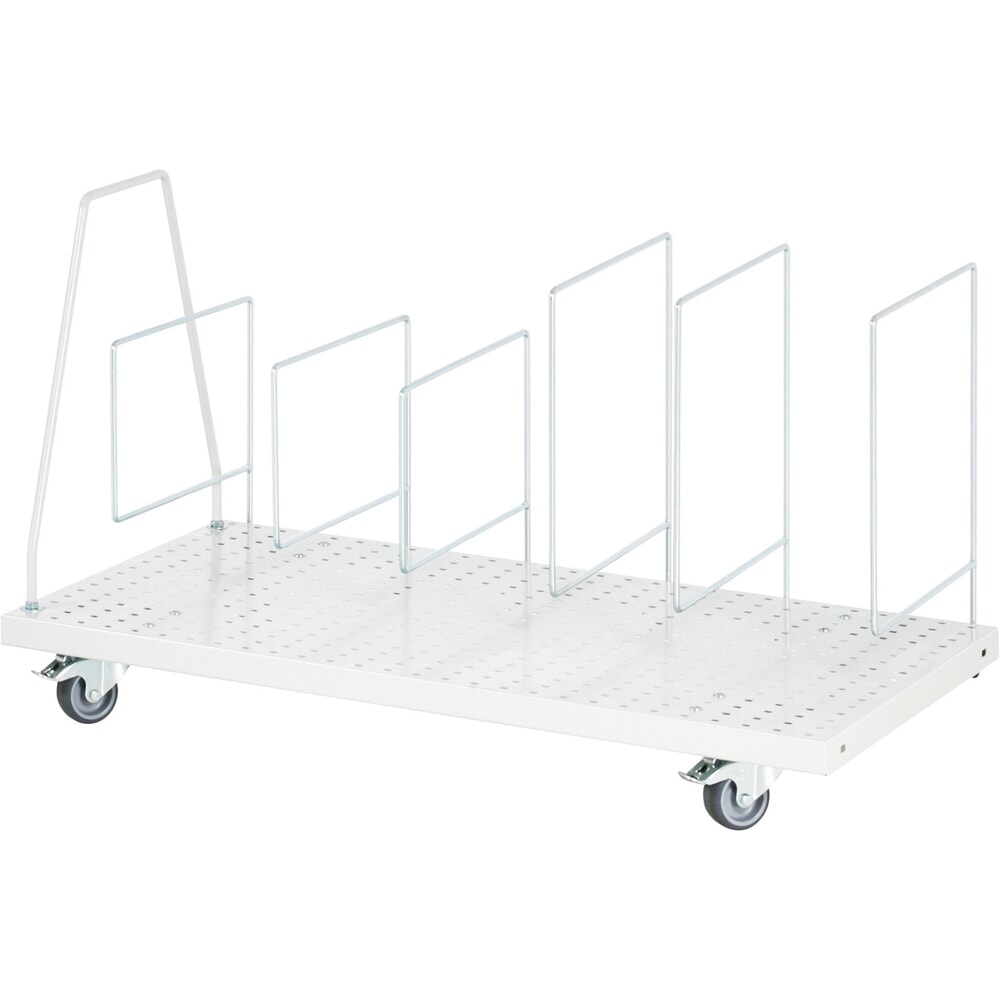 Produktabbildung: Kartonagenmagazin für RAU Packtisch, fahrbar, lichtgrau, HxBxT 615 mm x 915 mm x 650 mm