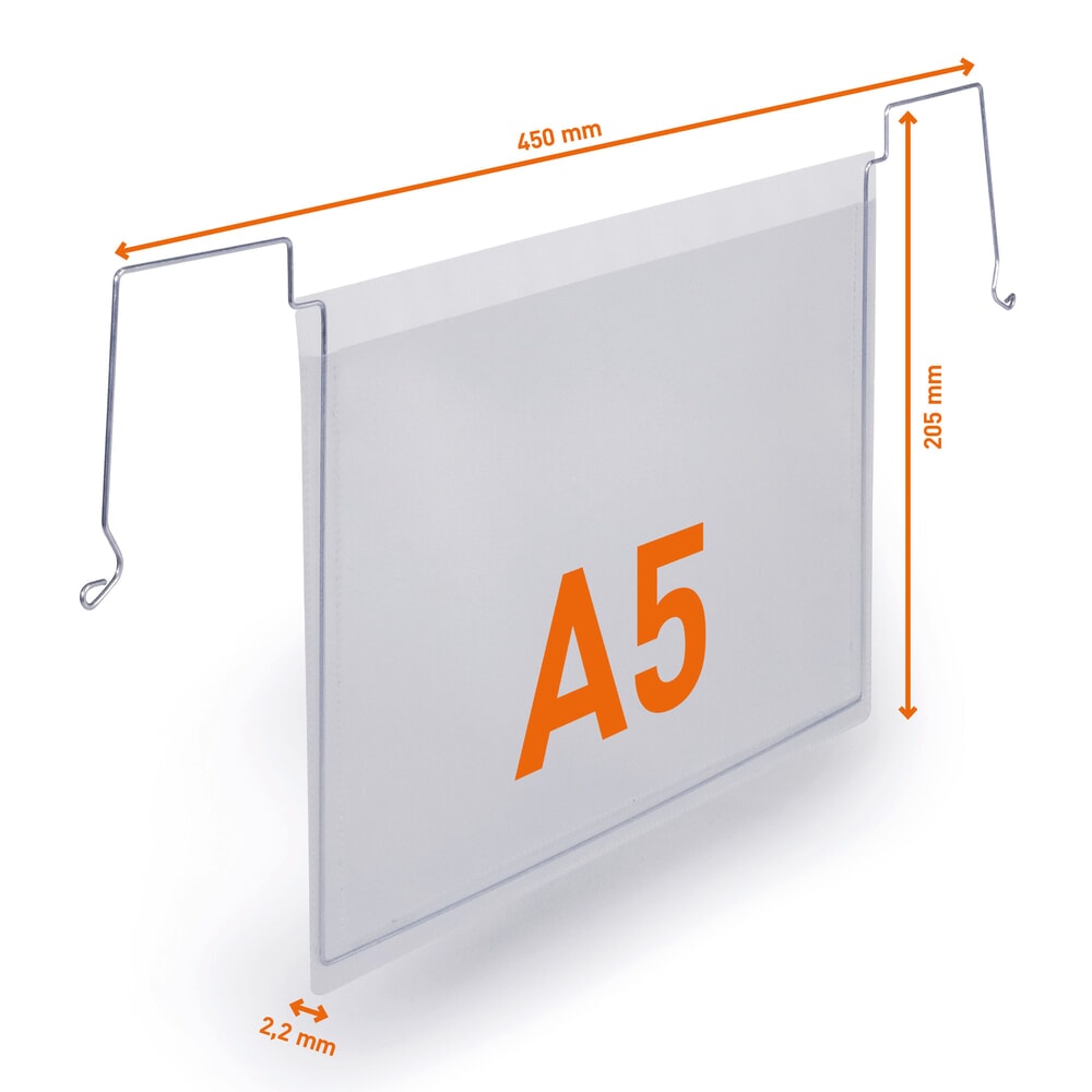 Produktabbildung Nr. 4: DURABLE Dokumententasche mit Drahtbügeln, DIN A5 quer, offen