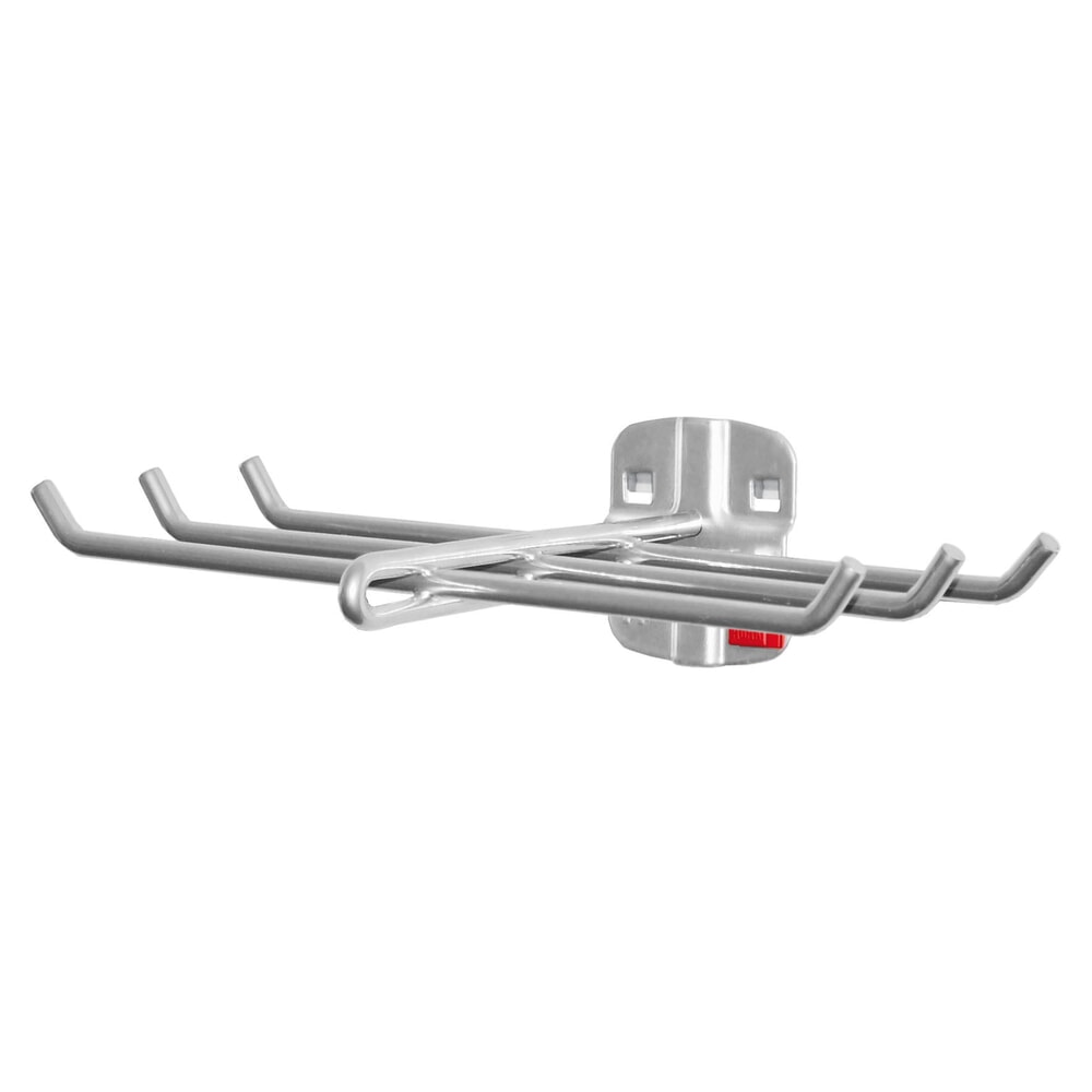 Produktabbildung Nr. 1: Kappes ABAX Werkzeughalter für Lochplatten, alufarben, 6-fach, Breite 240 mm