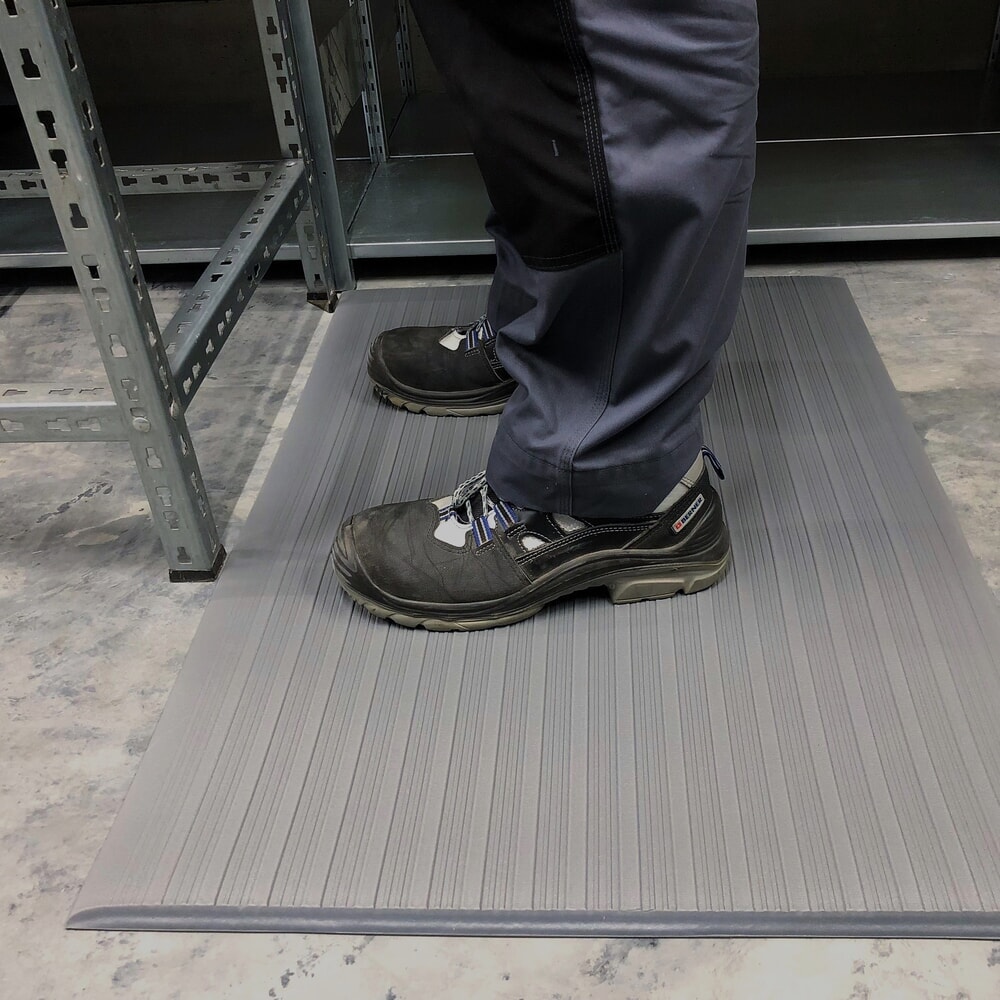 Produktabbildung Nr. 4: Steinbock® Anti-Ermüdungsmatte Ergo, gerillt, 1-lagig, BxL 600 mm x 1000 mm, grau