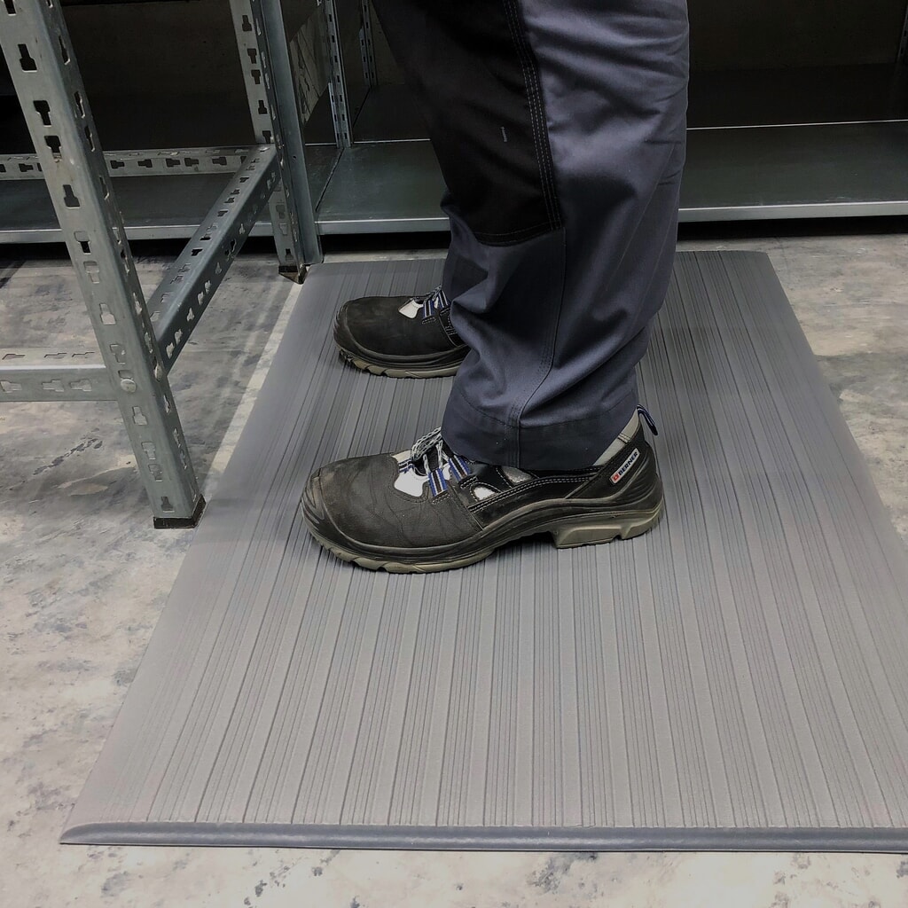Produktabbildung Nr. 4: Steinbock® Anti-Ermüdungsmatte Ergo, gerillt, 1-lagig, BxL 600 mm x 1000 mm, grau