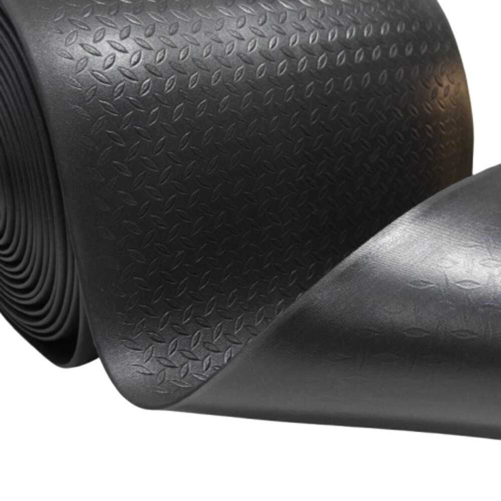 Produktabbildung Nr. 2: Steinbock® Anti-Ermüdungsmatte ErgoSoft, Rautenmuster, 1-lagig, BxL 900 mm x 18,0 m, schwarz
