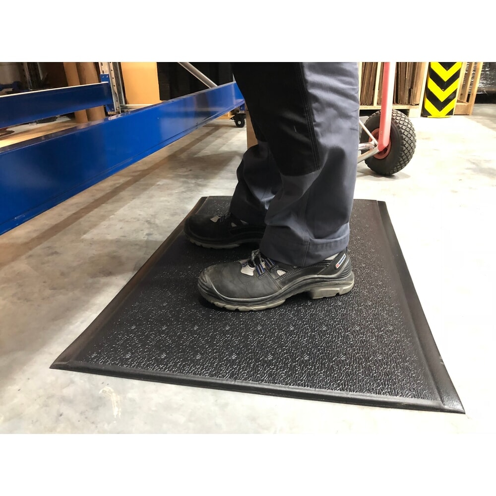Produktabbildung Nr. 4: Steinbock® Anti-Ermüdungsmatte ErgoSoft, texturiert, 2-lagig, BxL 1200 mm x 1500 mm, schwarz