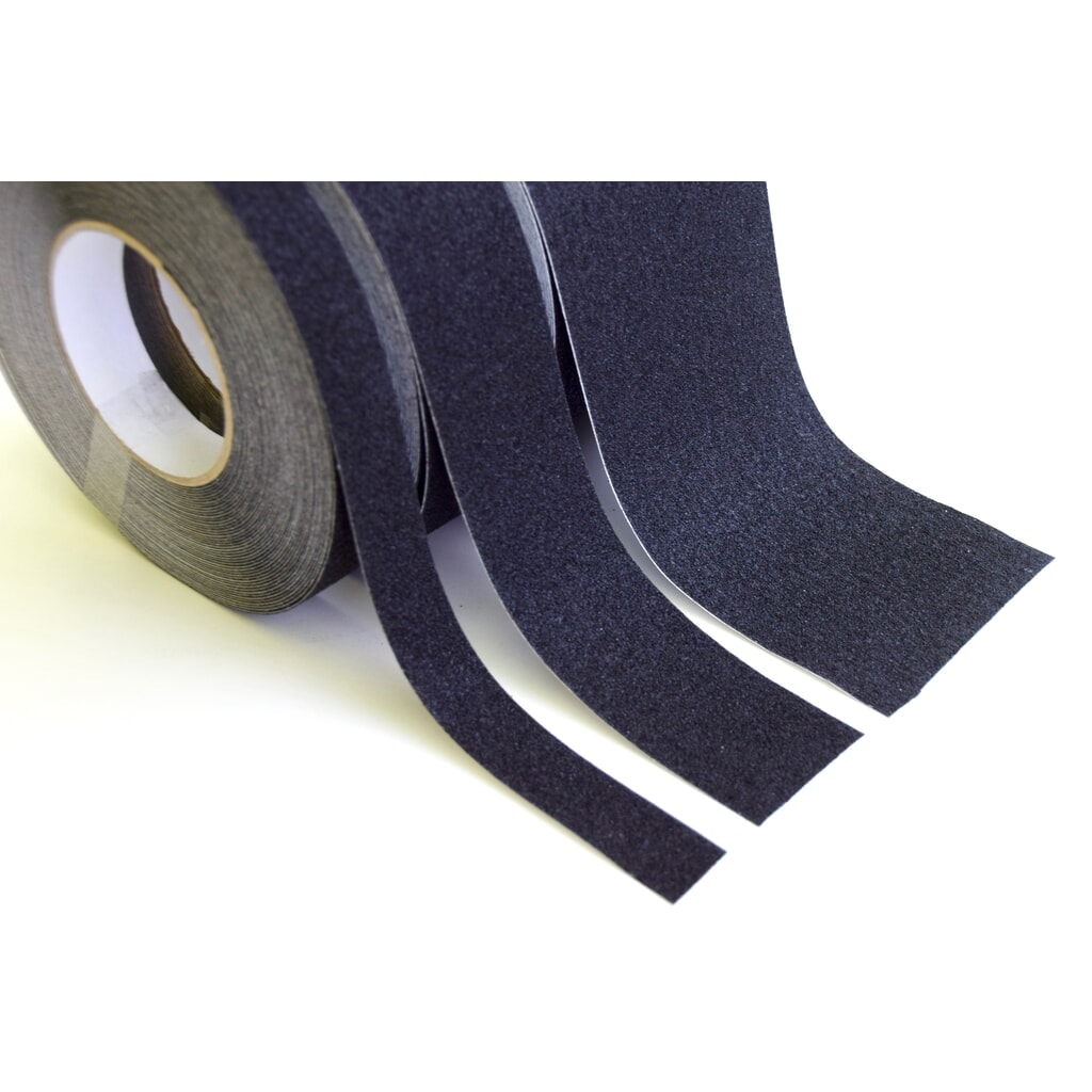 Produktabbildung: Steinbock® Antirutsch-Bodenmarkierungsband SAFELINE, BxL 25 mm x 18,0 m, schwarz