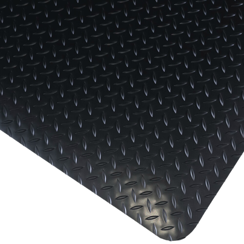 Produktabbildung Nr. 1: Steinbock® Anti-Ermüdungsmatte ErgoSoft Strong, Rautenprofil, 2-lagig, BxL 600 mm x 1000 mm, schwarz