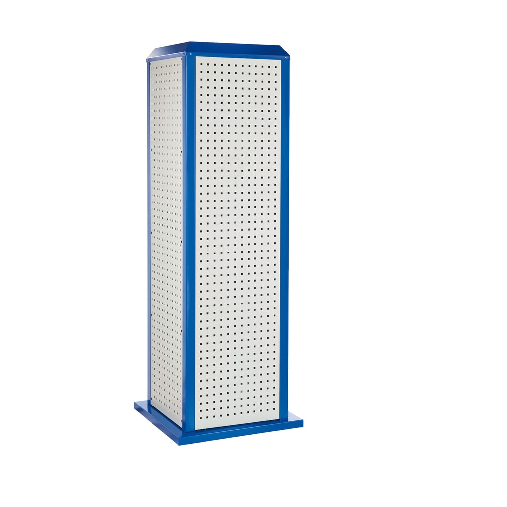 Produktabbildung: Kappes RasterPlan Werkzeugturm, groß, stationär, Modell 1, lichtgrau/enzianblau