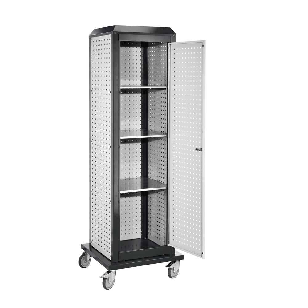 Produktabbildung: Kappes RasterPlan Werkzeugturm, groß, Modell 6, mobil, lichtgrau/anthrazitgrau