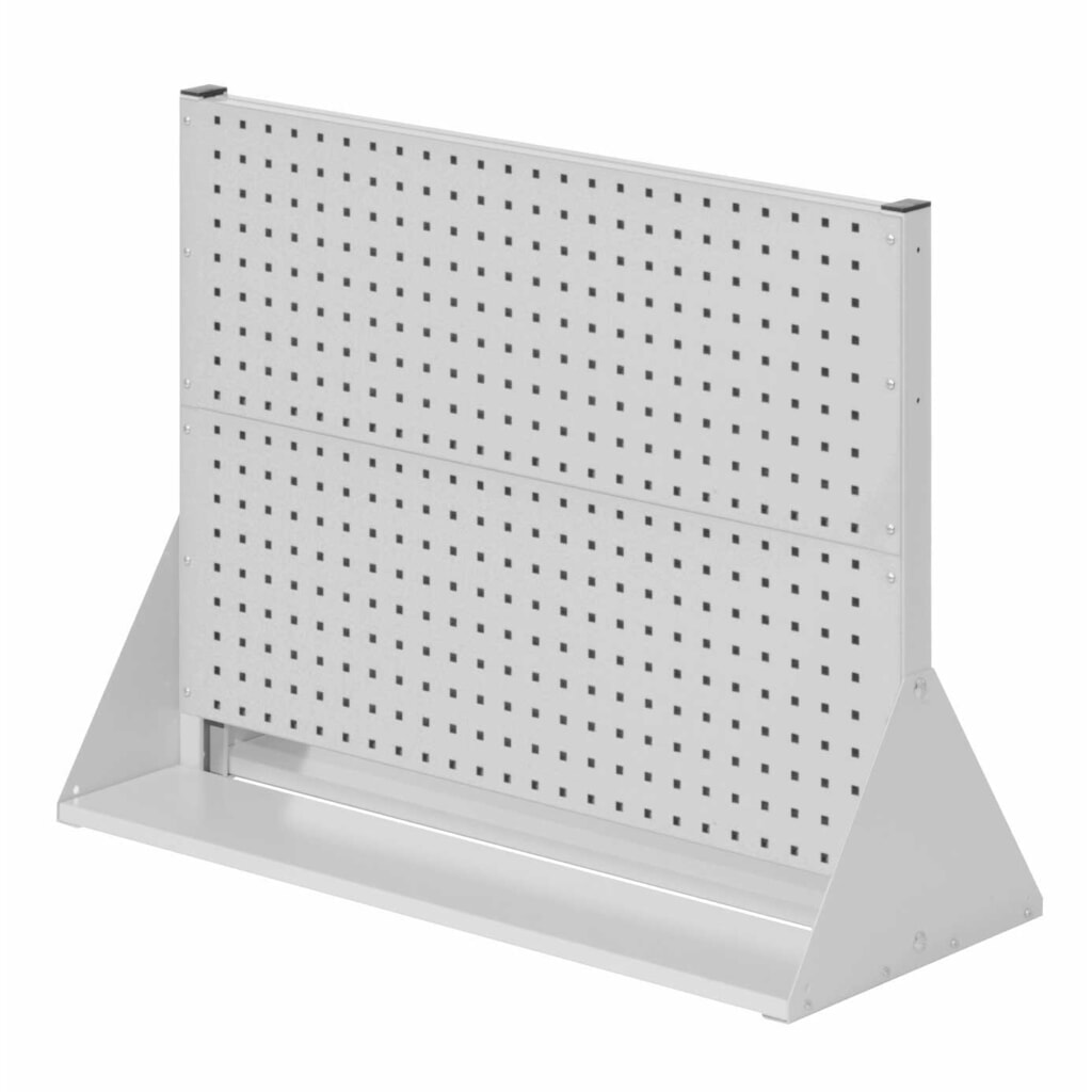 Kappes RasterPlan Lochplatten-Wand, doppelseitig, 4 Lochplatten, HxBxT 760 x 1000 x 430 mm, lichtgrau Produktabbildung: Kappes RasterPlan Lochplatten-Wand, doppelseitig, 4 Lochplatten, HxBxT 760 x 1000 x 430 mm, lichtgrau