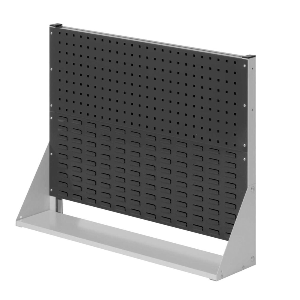 Produktabbildung: Kappes RasterPlan Lochplatten-Wand, einseitig, 1 Lochplatte, 1 Schlitzplatte, HxBxT 760 x 1000 x 240 mm, lichtgrau/anthrazitgrau