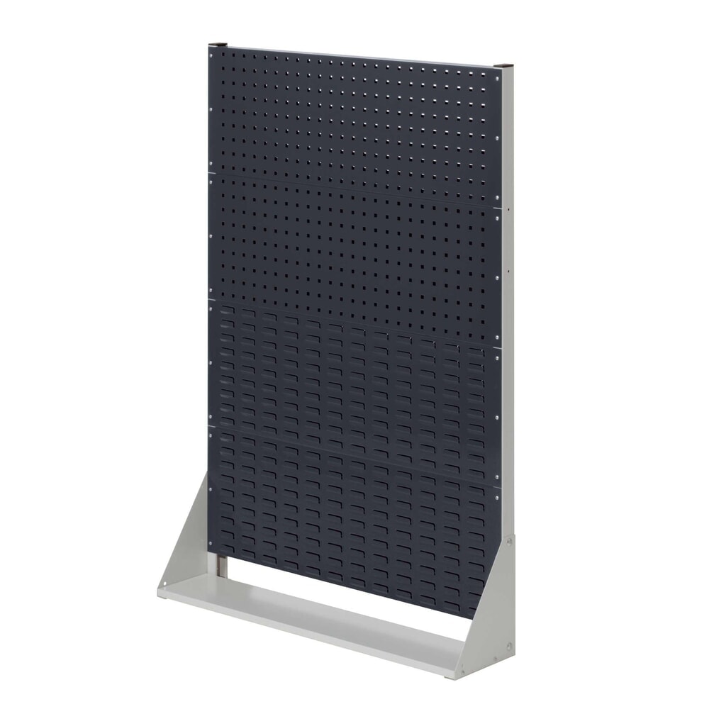 Produktabbildung: Kappes RasterPlan Lochplatten-Wand, einseitig, 2 Lochplatten, 2 Schlitzplattem, HxBxT 1450 x 1000 x 240 mm, lichtgrau/anthrazitgrau