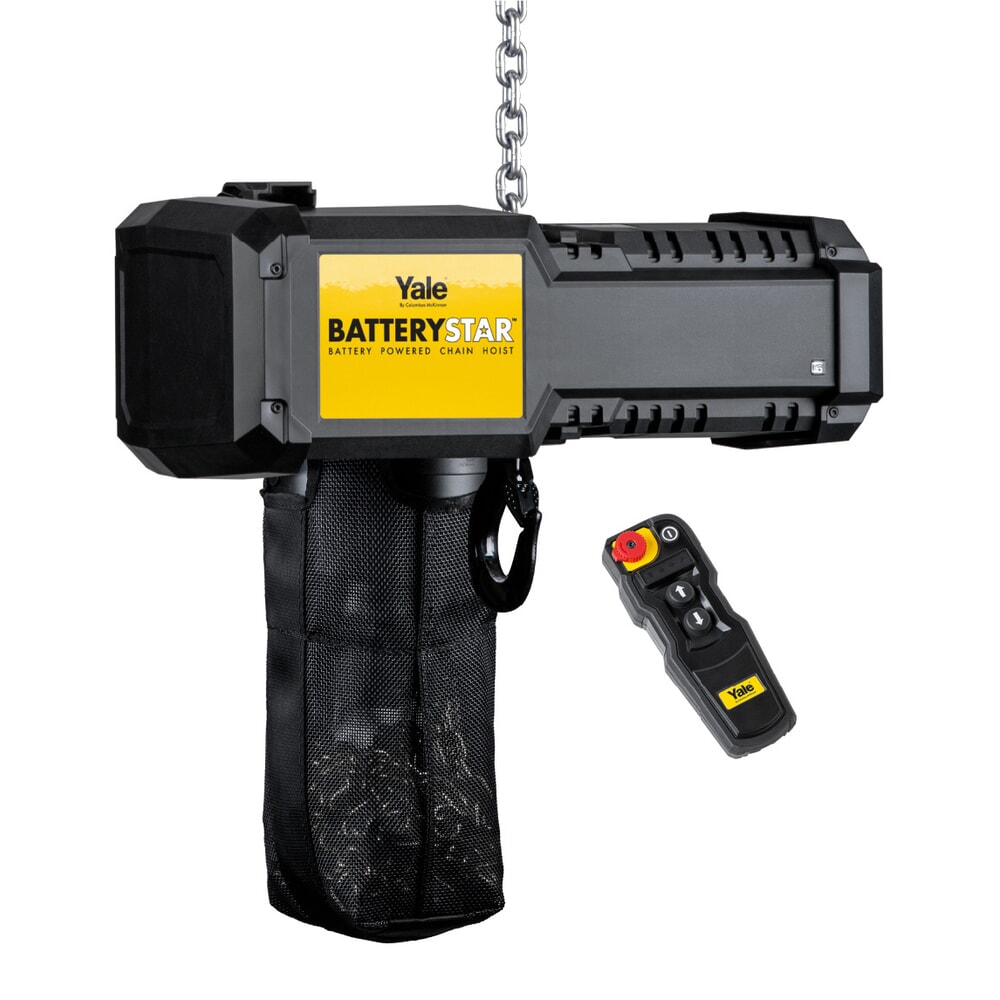 Produktabbildung: Yale® BatteryStar Akku-Elektrokettenzug Standard Kit, inkl. Batterie und Ladegerät