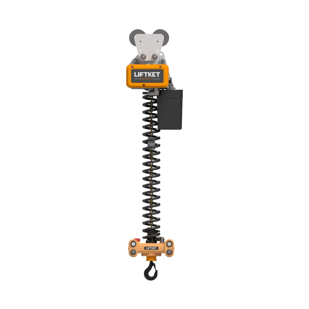 LIFTKET Elektrokettenzug Ergoket, mit Handhabungsgerät, Kettenspeicher, Tragfähigkeit 80 kg, Handfahrwerk S1 Produktabbildung Nr. 1: LIFTKET Elektrokettenzug Ergoket, mit Handhabungsgerät, Kettenspeicher, Tragfähigkeit 80 kg, Handfahrwerk S1