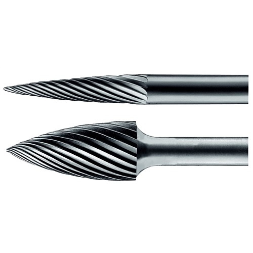 Produktabbildung: Kleinfrässtift Form K SPG D.6mm Kopf-L.13mm Schaft-D.3mm HM Verz.5 PFERD