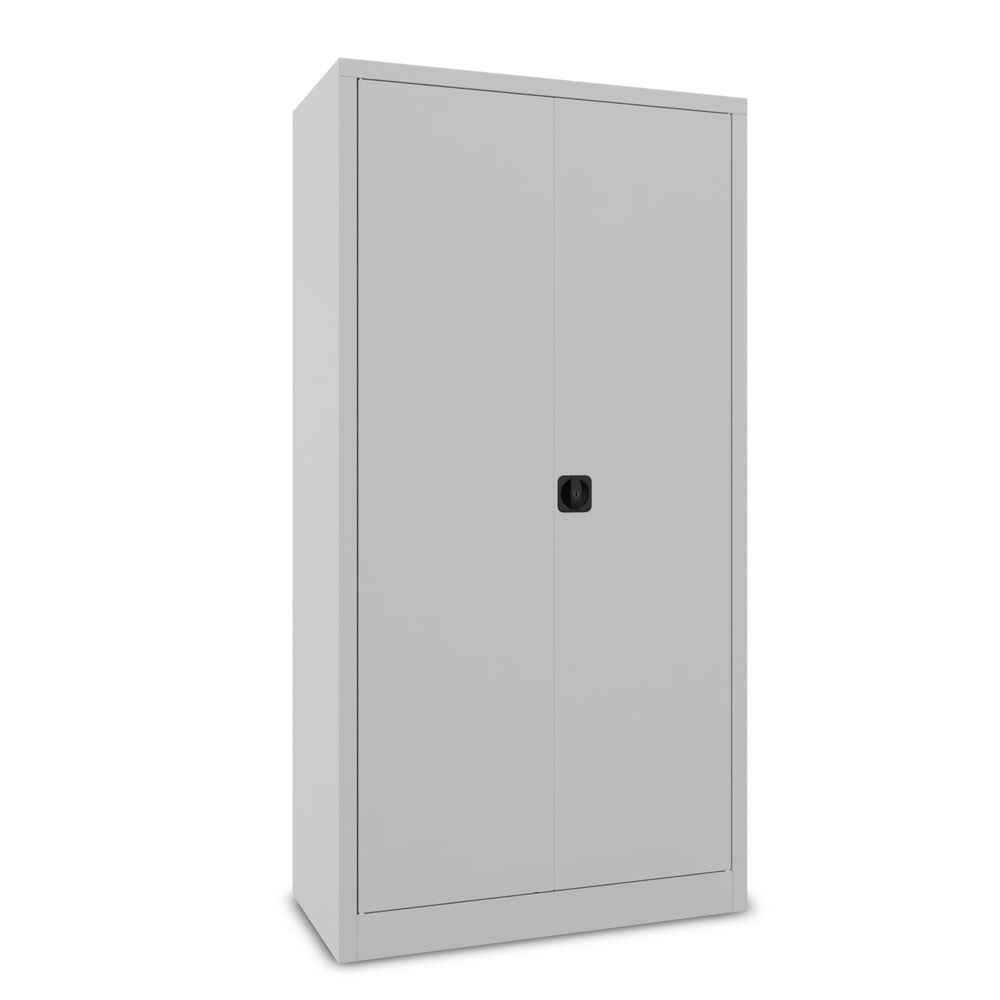 Produktabbildung Nr. 2: PAVOY Flügeltürenschrank mit verzinktem Hutboden und Kleiderstange, HxBxT 1950 x 1000 x 500 mm, lichtgrau/lichtgrau