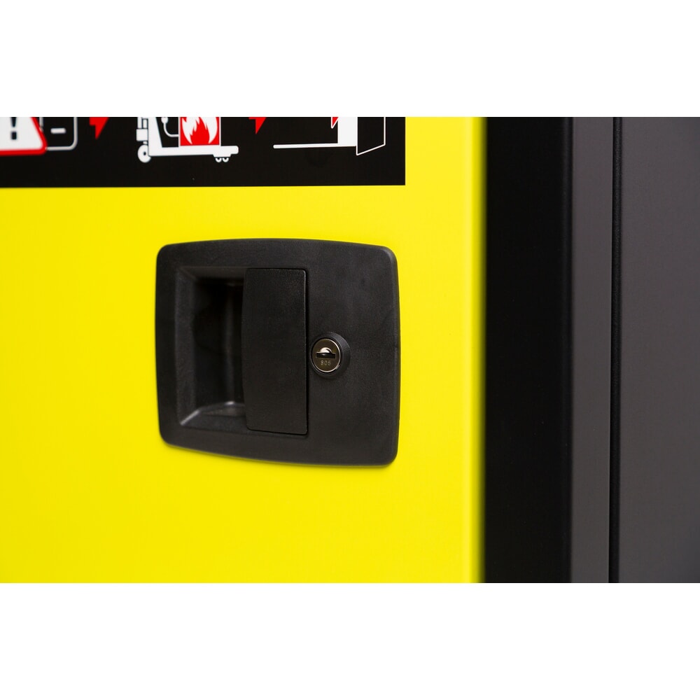 Produktabbildung Nr. 3: Patreco Akku-Sicherheitsschrank Loxxer, VDMA Standard, Modell LOXK1100, 2 Fachböden