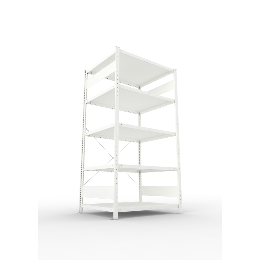 Produktabbildung Nr. 4: META Fachbodenregal Stecksystem, GF, FL 230 kg, lichtgrau, HxBxT 2.000 x 1.300 x 300 mm