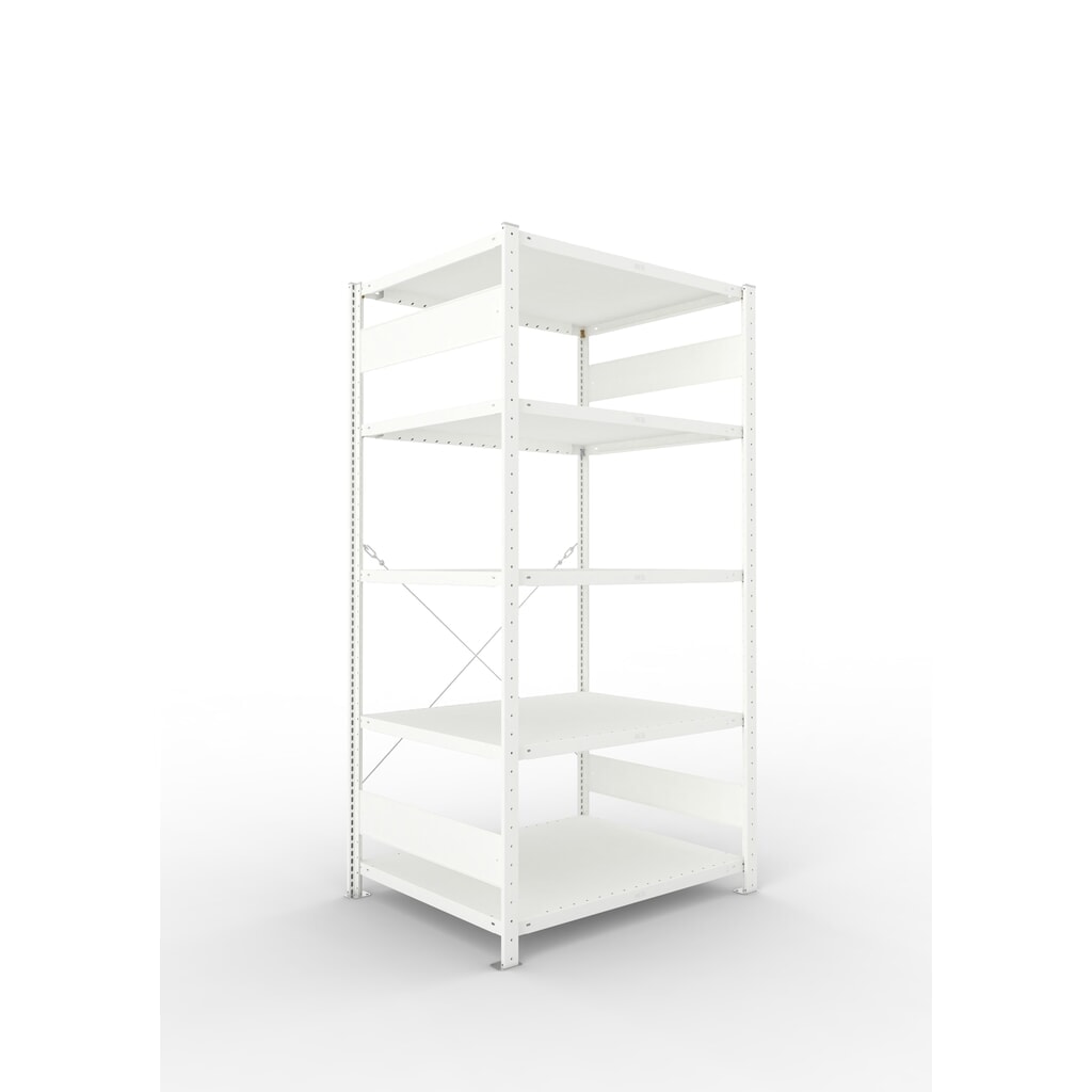 Produktabbildung Nr. 5: META Fachbodenregal Stecksystem, GF, FL 230 kg, lichtgrau, HxBxT 2.000 x 1.300 x 300 mm