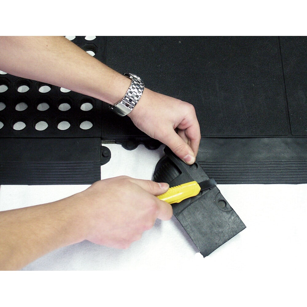 Produktabbildung Nr. 3: Miltex Leisten inkl. Ecken für Anti-Ermüdungsmatte Yoga Solid Spark, weiblich, schwarz, 4 Stk/VE