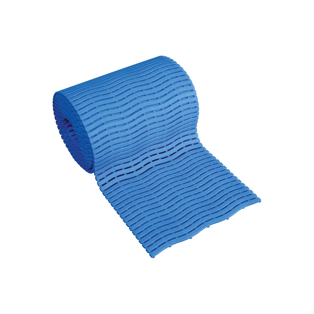 Zdjęcie produktu nr 1: Mata siatkowa Yoga Soft Step, PE, przycięcie na metr bieżący, szer. × gł. 600 x 1000 mm, kolor niebieski