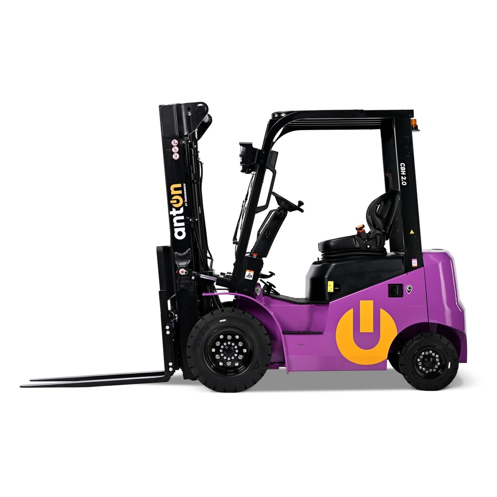 AntOn by Jungheinrich Elektro-Stapler CBH 2.0 mit Dreifach-Teleskop-Hubgerüst, Hubhöhe 4800 mm, Tragfähigkeit 2000 kg, Wetterschutzkabine Eco, inkl. Einbauladegerät Produktabbildung: AntOn by Jungheinrich Elektro-Stapler CBH 2.0 mit Dreifach-Teleskop-Hubgerüst, Hubhöhe 4800 mm, Tragfähigkeit 2000 kg, Wetterschutzkabine Eco, inkl. Einbauladegerät
