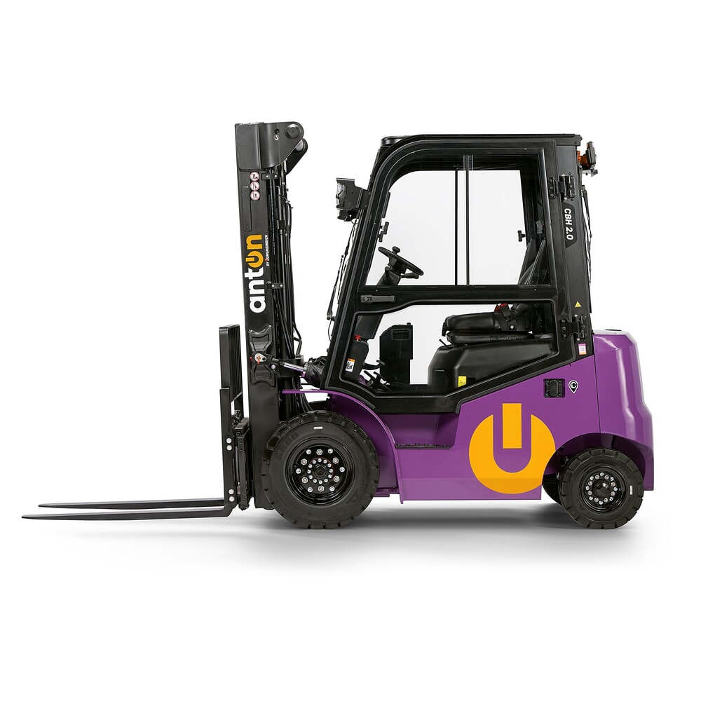 Produktabbildung Nr. 6: AntOn by Jungheinrich Elektro-Stapler CBH 2.0 mit Dreifach-Teleskop-Hubgerüst, Hubhöhe 4800 mm, Tragfähigkeit 2000 kg, Wetterschutzkabine Comfort, inkl. Einbauladegerät
