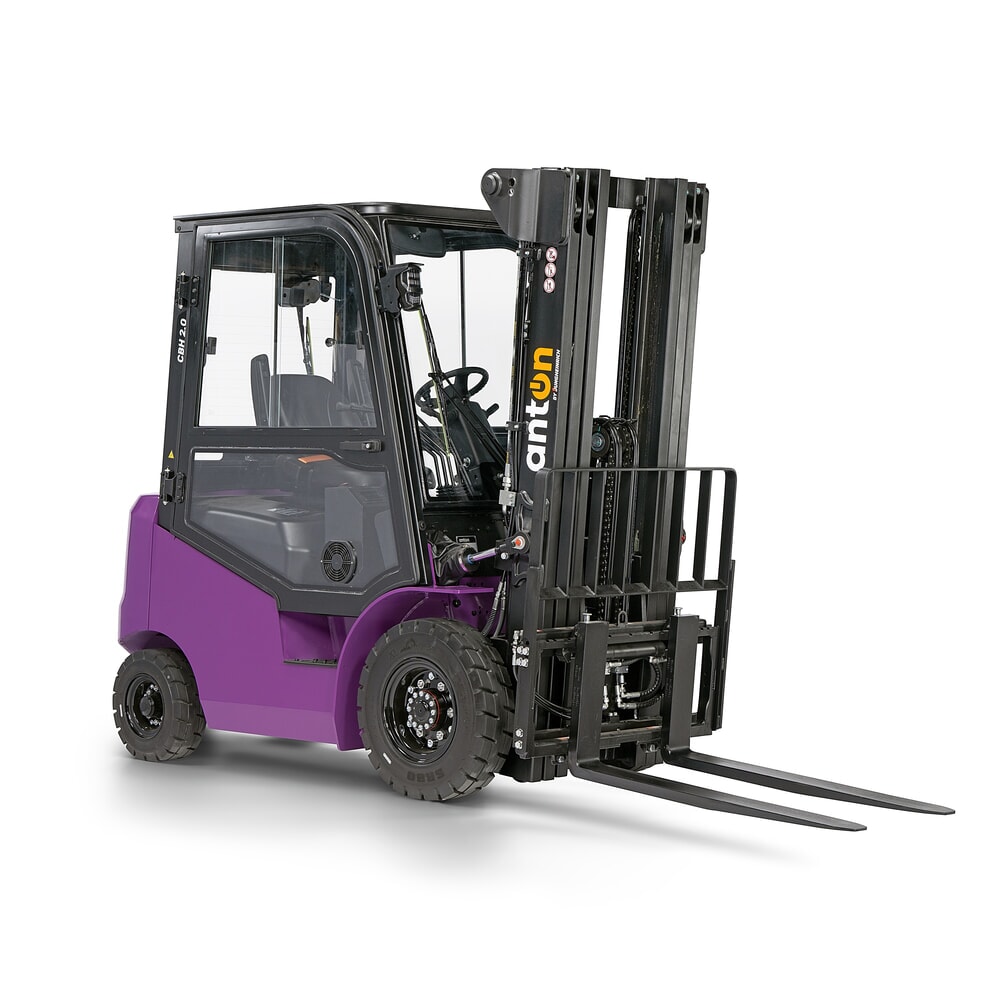 Produktabbildung Nr. 8: AntOn by Jungheinrich Elektro-Stapler CBH 2.0 mit Dreifach-Teleskop-Hubgerüst, Hubhöhe 4800 mm, Tragfähigkeit 2000 kg, Wetterschutzkabine Comfort, inkl. Einbauladegerät