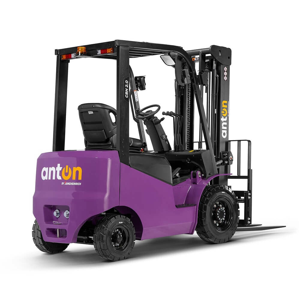 Produktabbildung Nr. 8: AntOn by Jungheinrich Elektro-Stapler CBH 2.0 mit Zweifach-Teleskop-Hubgerüst, Hubhöhe 3300 mm, Tragfähigkeit 2000 kg, inkl. Einbauladegerät