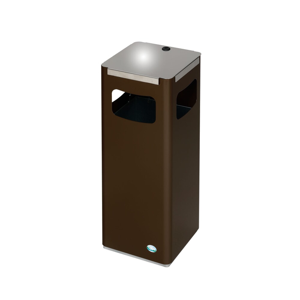 Produktabbildung Nr. 2: VAR® Wertstoffsammler WSG 25R, für den Außenbereich, mit 3 Einwurföffnungen, Volumen 22 Liter, sepiabraun