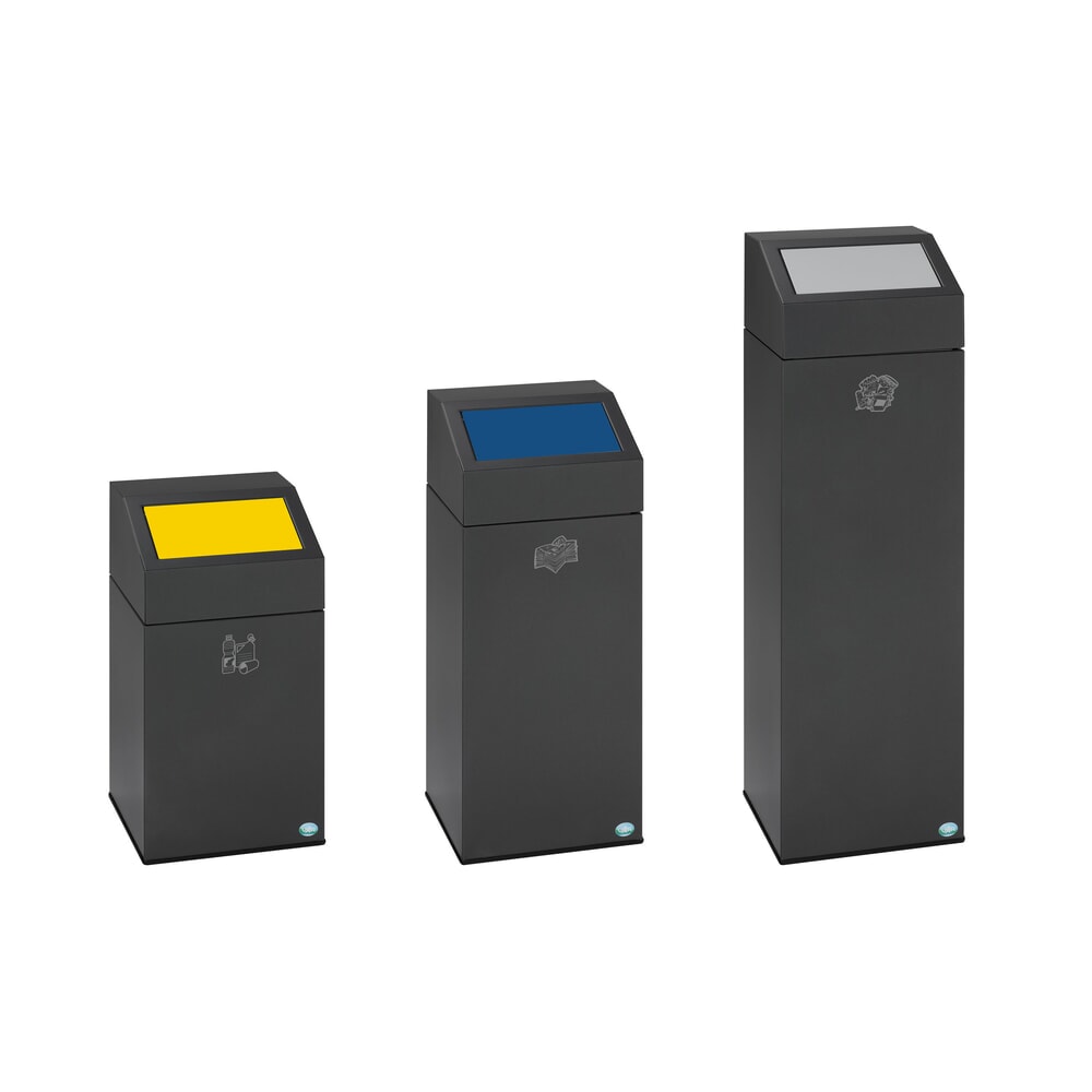 Produktabbildung Nr. 2: VAR® Wertstoffsammler WSG 40E, für den Innenbereich, selbstlöschend, Inhalt 43 Liter, eisenglimmer, verkehrsgelb