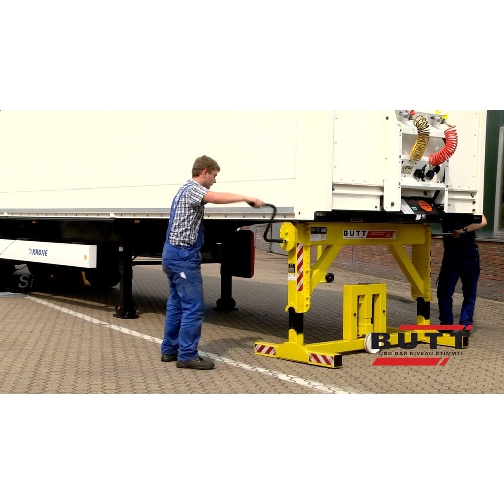 Produktabbildung Nr. 4: BUTT® Teleskop-Verladestütze für Lkw Trailerbock TB25, Tragfähigkeit 25 t, Arbeitshöhe 1020–1470 mm