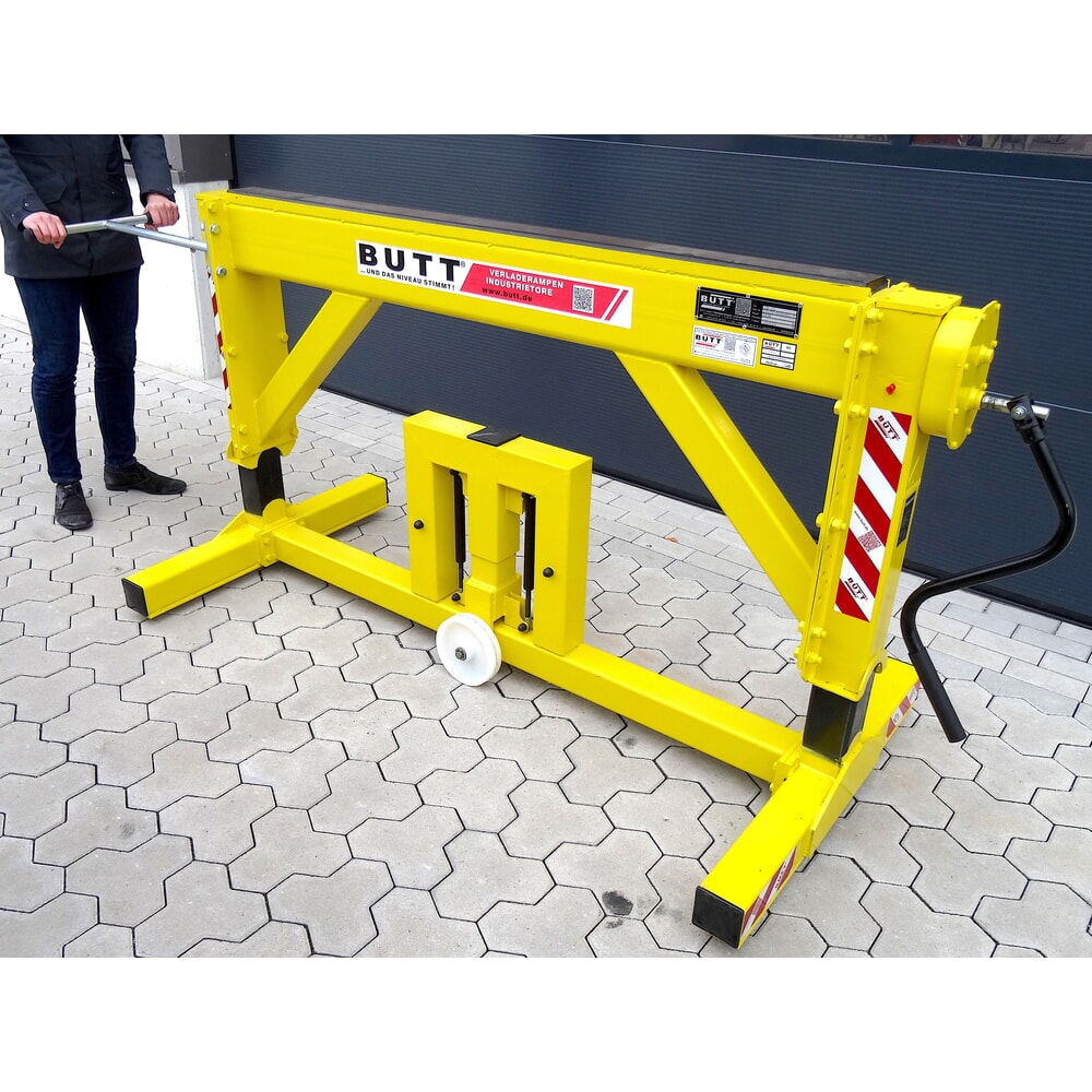 Produktabbildung Nr. 25: BUTT® Teleskop-Verladestütze für Lkw Trailerbock TB25, Tragfähigkeit 25 t, Arbeitshöhe 1020–1470 mm