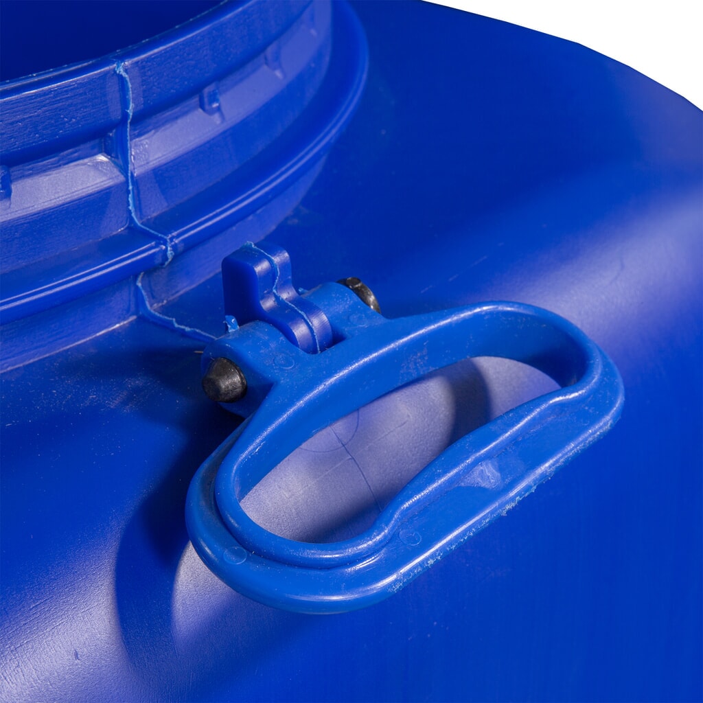 HEMMDAL Spannringfass mit Deckel, quadratisch, lebensmittelecht, blau, 100 Liter Produktabbildung Nr. 3: HEMMDAL Spannringfass mit Deckel, quadratisch, lebensmittelecht, blau, 100 Liter
