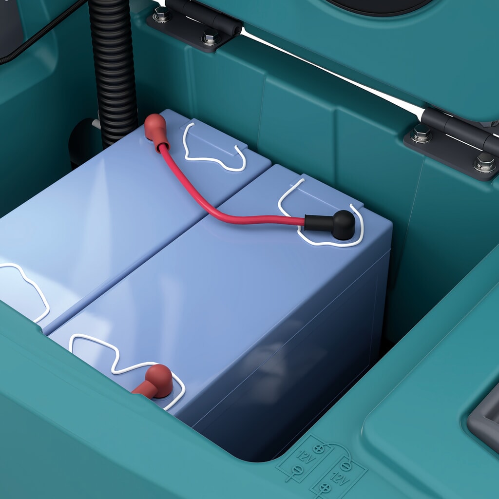 Produktabbildung Nr. 4: Tennant® Handgeführte Scheuersaugmaschine T360, magnetischer Bürstenwechsel