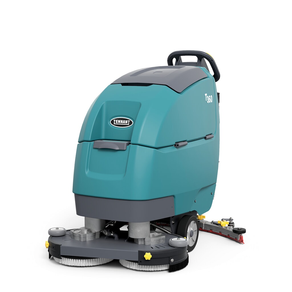 Produktabbildung: Tennant® Handgeführte Scheuersaugmaschine T360, magnetischer Bürstenwechsel
