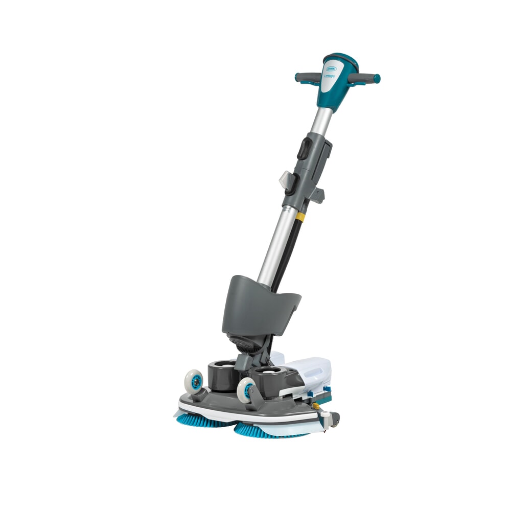 Produktabbildung Nr. 12: Tennant® Handgeführte Micro-Scheuersaugmaschine i-mop, mit gegenläufigen Doppelbürsten, Arbeitsbreite 460 mm, Stützsystem, Schnellwechsel-Sauglippe