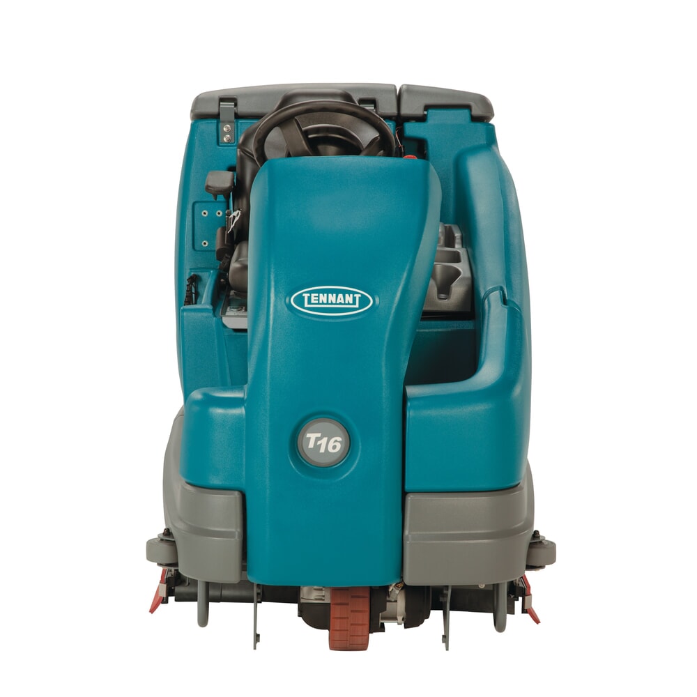 Produktabbildung Nr. 3: Tennant® Aufsitz-Scheuersaugmaschine T16, vollelektrischer Fahrantrieb, mit 2 Schrubbwalzen